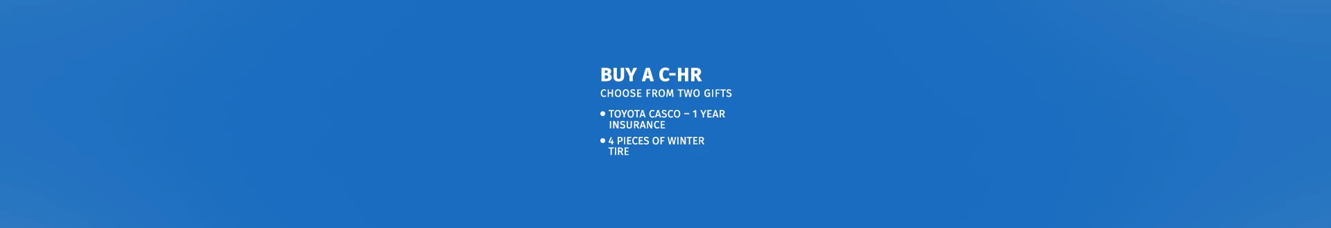 Offer Cover Image Offer for C-HR buyers